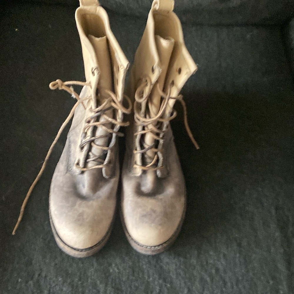 Frye combat ankle boot